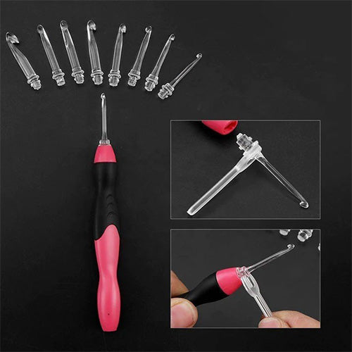 Ensemble de crochets ergonomiques à LED